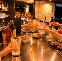 会話が弾む特等席！スタッフと楽しく飲めるカウンター♪
