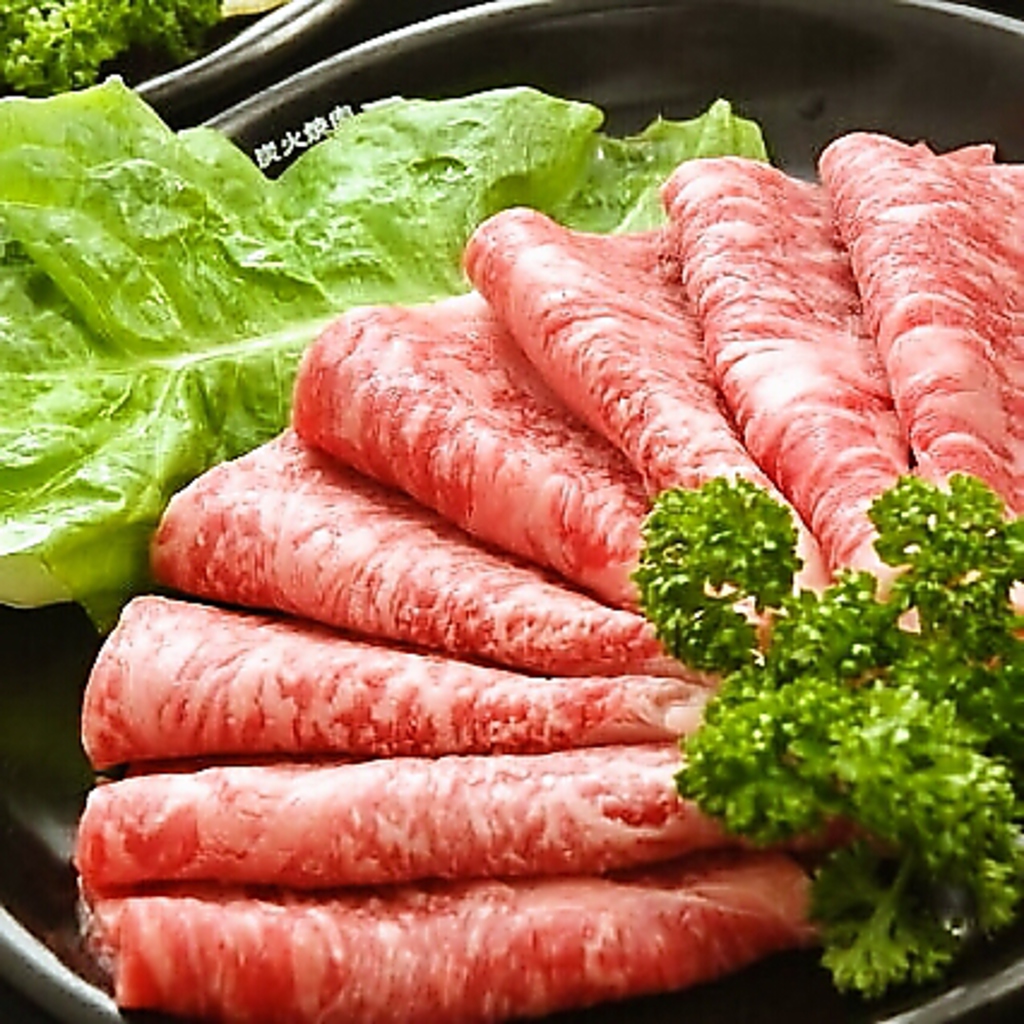 おろしポン酢で食べる「和牛特上焼きしゃぶ」はお肉の旨味がとろける♪一食の価値ある美味しさです！