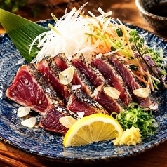 戻り鰹の塩タタキ