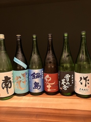 日本酒　15種類程度ご準備しております。