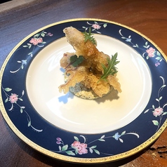 ホタルイカのフリット蕗のとう タルタルソース