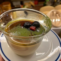 自家製蒸しプリン 黒蜜がけ