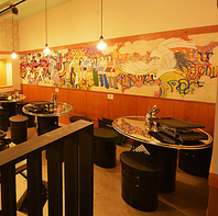 写真映えするウォールアート♪