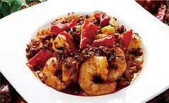 エビの四川風炒め