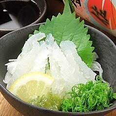 海月の頭の刺し身