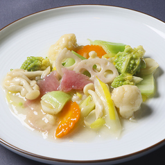 季節野菜の塩味炒め