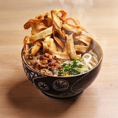 肉ごぼ天うどん