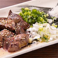 鶏レバー焼き ゴマ塩