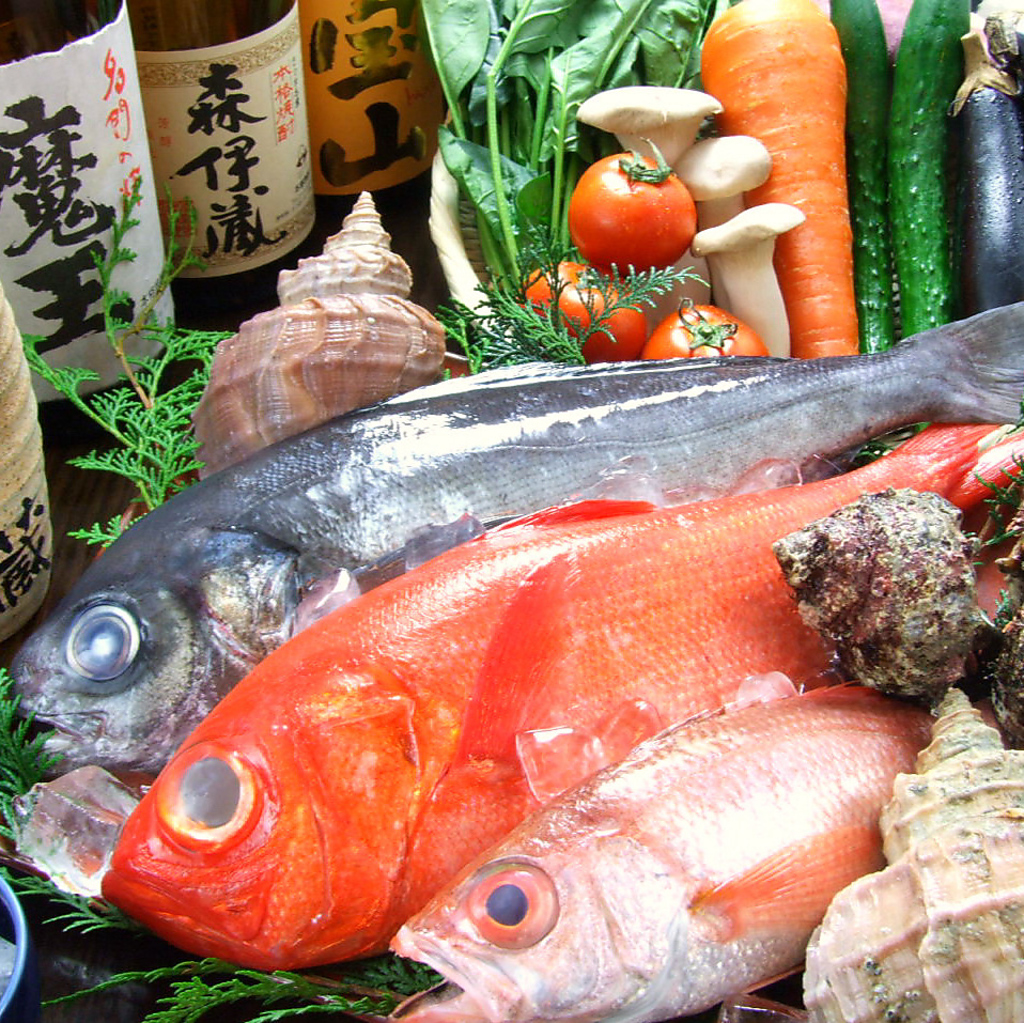 ■海の幸に感謝★厳選焼酎との相性は抜群！ご一緒にどうぞ。