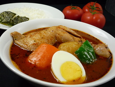 骨付きチキンのスープカレー