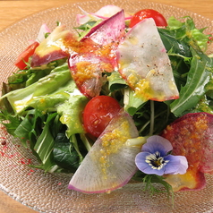 神戸野菜と季節のフルーツの彩りRoof topサラダ