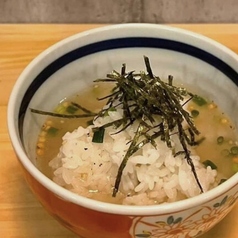 地鶏シャモスープ茶漬け
