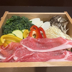 上州豚と彩り野菜のせいろ蒸し