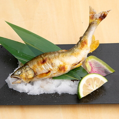 鮎の塩焼き(なずな塩)