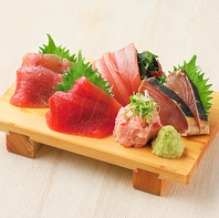 当店こだわり！二種の醤油と安心の国産薬味