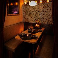 落ち着いた個室でゆったり大人の時間を
