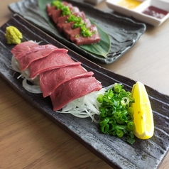 特選厚切りハツ刺し