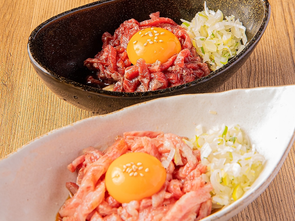 新鮮なお肉だからこそ楽しめる、和牛炙り刺し！