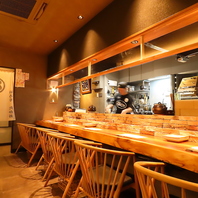 ゆったり落ち着いた空間が広がります