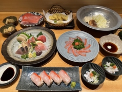 金目鯛の佐藤のコース写真