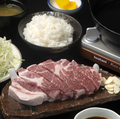料理メニュー写真 【PREMIUM】山形豚の鉄板焼き ローストンテキ定食