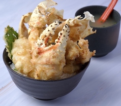 たらば蟹天丼
