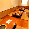 席間隔も十分ございますので、お席で美味しい焼肉をお楽しみください。