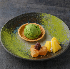 抹茶アイス最中