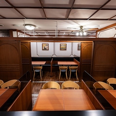 半個室でゆったりとできます