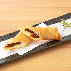 干し柿とクリームチーズの春巻き