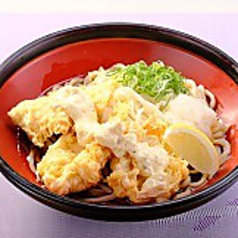 鶏天タルタルおろしうどん / 牛肉とろ玉ぶっかけうどん