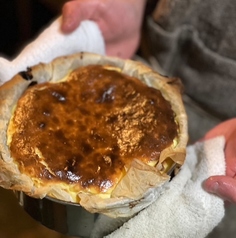 オレンジ果汁とマスカルポーネの「バスクチーズケーキ」 しっとり濃厚なクチアタリ。