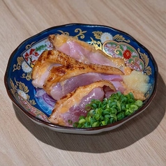 親どりのモモのタタキ（自家製ポン酢）