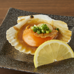 殻付きホタテバター焼き
