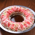 【フォトジェニックしゃぶしゃぶ】肉炊きしゃぶしゃぶは当店人気メニューです♪