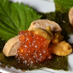 海苔で包む贅沢盛り♪痛風巻き