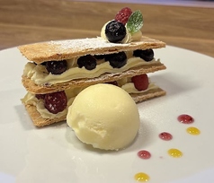 ミックスベリーのミルフィーユ