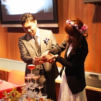 シャンパンタワーもプレゼント♪