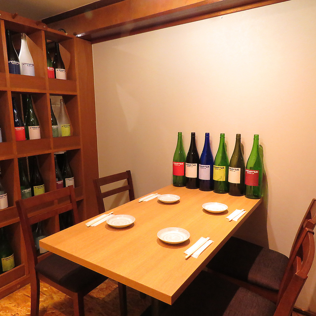 【和の情緒あふれる個室】当店の個室でお客様だけの空間をお楽しみください。