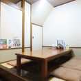 掘りごたつのお席をご用意いたしております。ごゆっくりとお過ごしいただけますので、小さなお子様連れのご家族様に最適です。