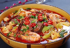 選べる【火鍋】、【マーラータン】、【麻辣香鍋】の辛さの写真