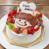 リクエストに応じた特別なケーキをご提供します。