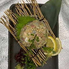 鮮魚の青唐なめろう