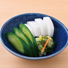お漬物盛り合せ