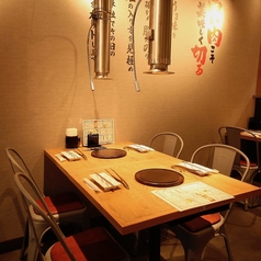 席間隔も十分ございますので、お席で美味しい焼肉をお楽しみください。