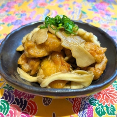 鶏と茸のグリル 焦がしバター醤油