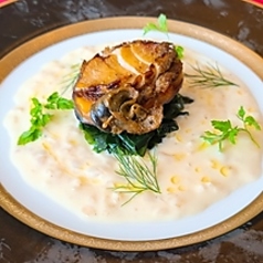 鮑のバターソテー