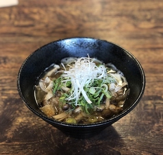 〆の油かすラーメンパスタ