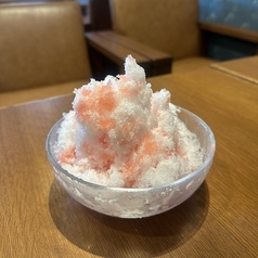 いちごのふわふわかき氷