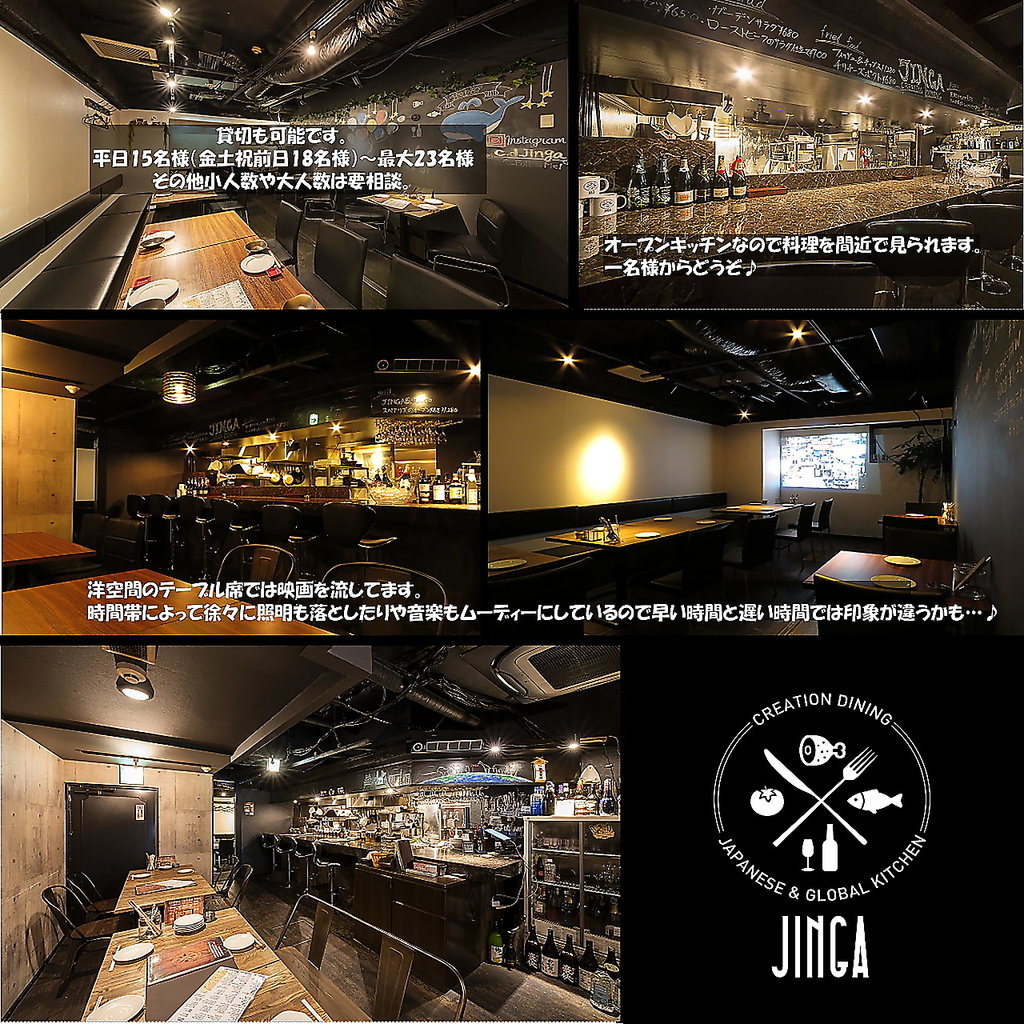 プロジェクター完備。15名様から最大22名様まで貸切にできる洋空間♪